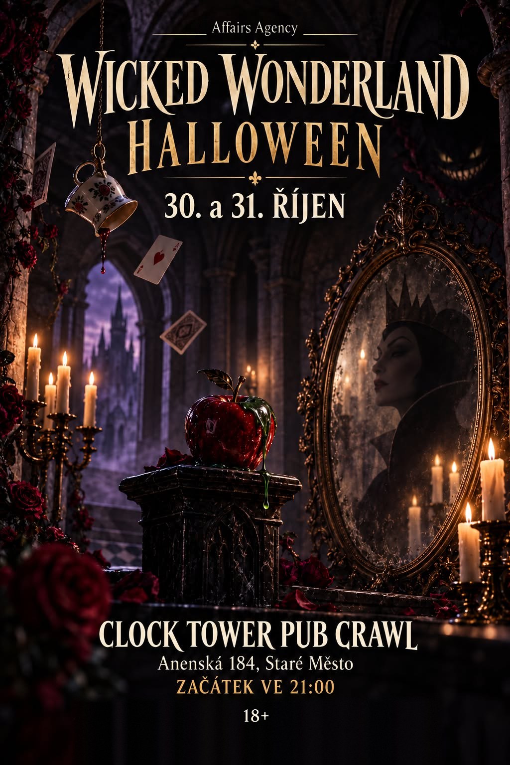 Plakát Wicked Wonderland Halloween